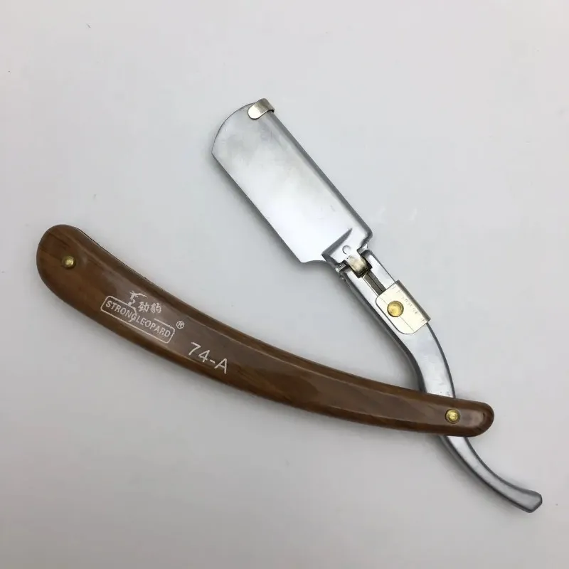 1P Edelstahl Folding Rasiermesser Griff Bart Rasiermesser Haar Dressing Werkzeug Männer Manuelle Bequemlichkeit Haar Trimmer Rasierer