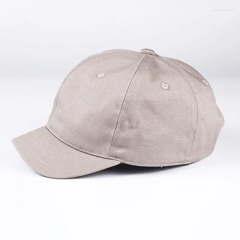 Bonés de bola 4.5cm Soft Top Short Brim Cap Baseball Pequeno para Homens Mulheres