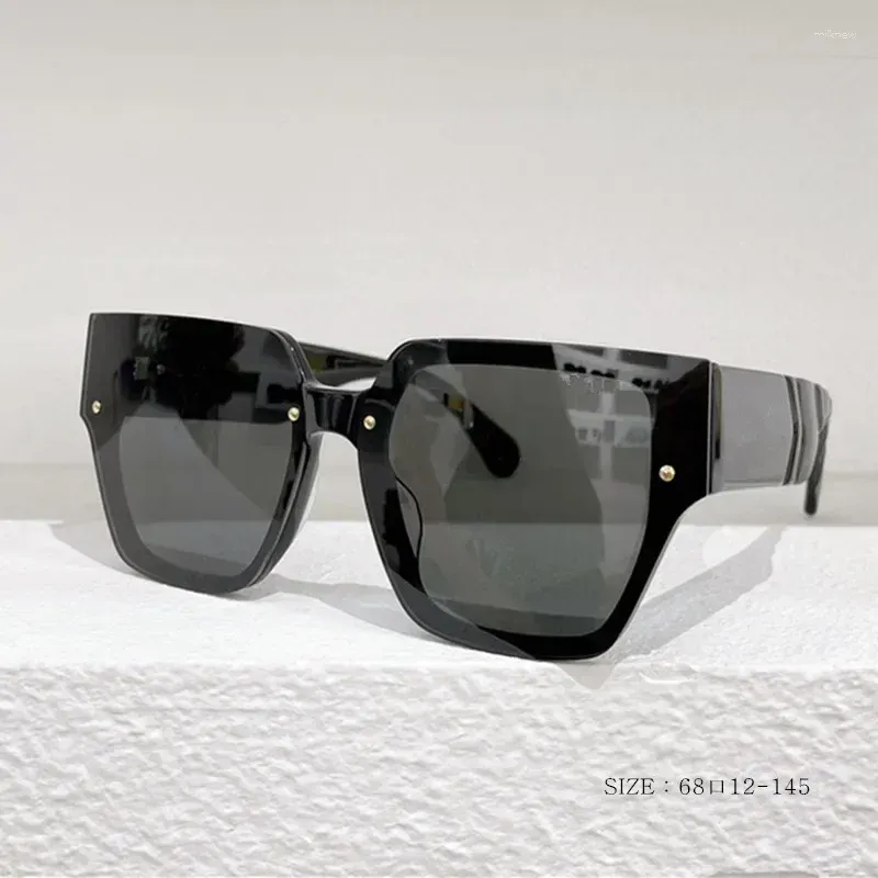 Güneş gözlüğü 2024 Vintage büyük boy klasik sürüş güneş gözlükleri kadınlar için kare tasarımcı tonları kadın büyük