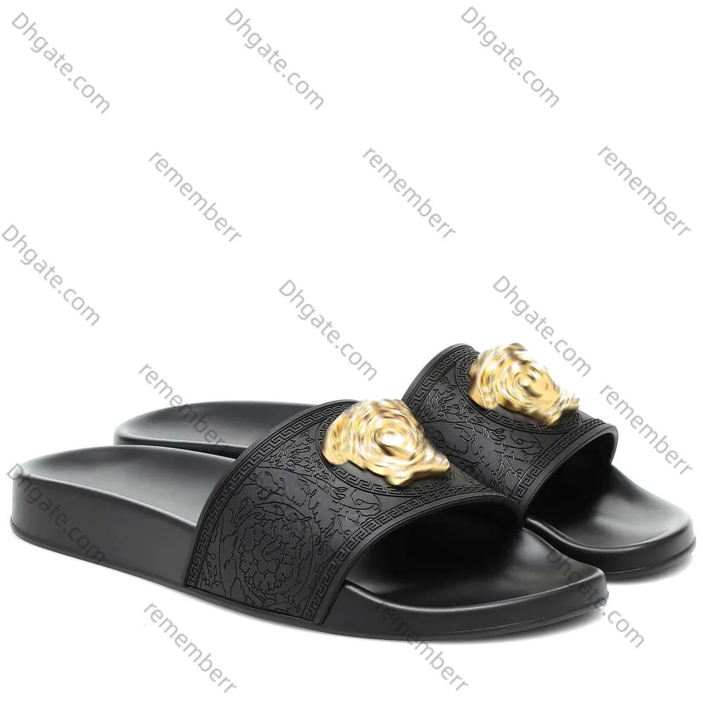 Luxurys Designer Slippers Nieuwe Mode Klassiekers Palazzo Sandaal Casual Schoen Mule Heren Dames Sandale Slides Metalen Slipper Zomer Platform Platte Glijbaan Groothandel