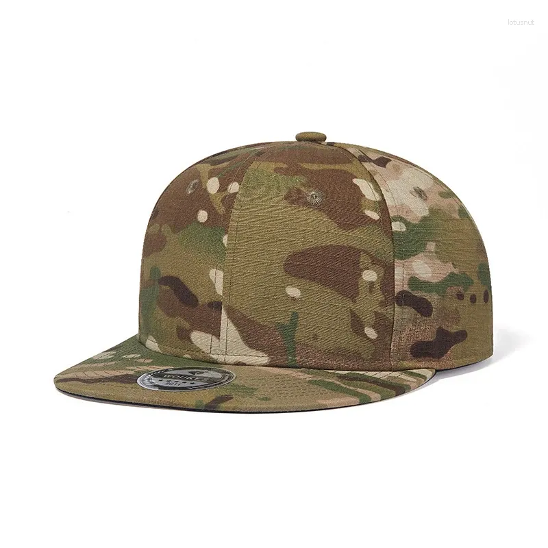 Ballkappen Baseballmütze Männer Snapback Army Flat Bill Papa Hut Grün Hiphop Verstellbares Sport-Outdoor-Zubehör für Jungen Teenager