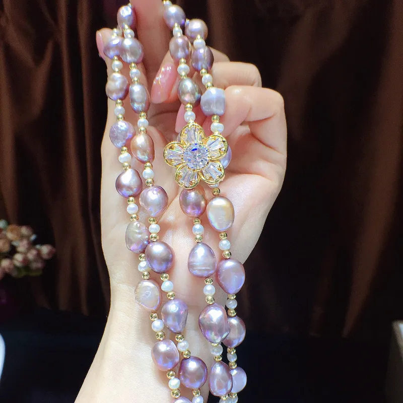 Collier de perles de couleurs mélangées pour femmes, fait à la main, fabrication de bijoux, Design, accessoire de mode, cadeaux, perles 100% naturelles