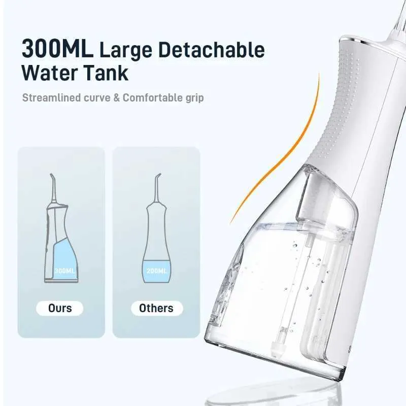 Mundduschen Automatische Munddusche für Herren, Waschbecken, Mundreinigungsmaschine, 300 ml, Wassertank, wasserdichte Zahnreinigungsausrüstung J240318