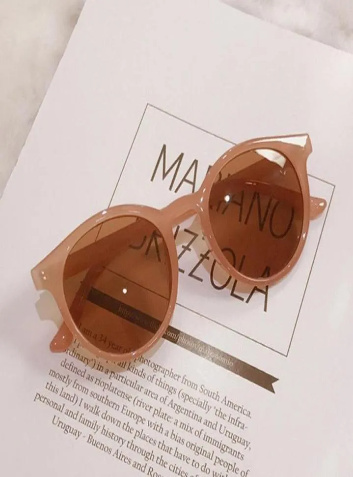 Cute Style Cat Eye Sunglasses Women Vintage Round Frame Orange Pink Ladies Sun Glasses Ocean Clear Shades UV4008923498