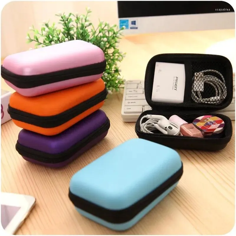 Bolsas de almacenamiento Monedero con cremallera Cable de datos rectangular Bolsa de auriculares para embalaje de llaves Pequeño cambio