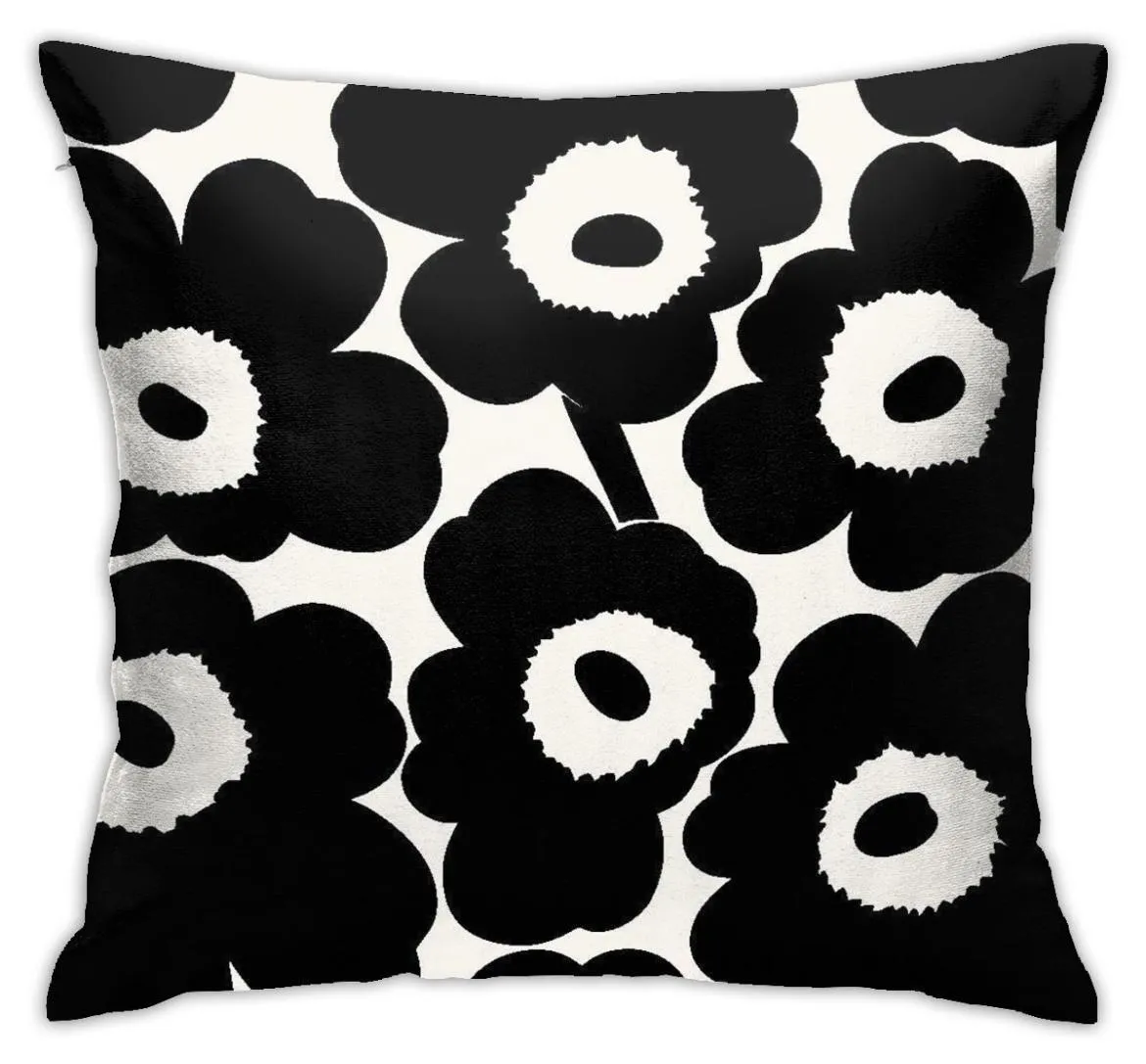 Marimekko ZH001 Federa per cuscino alla moda per camera da lettoCuscino bianco da 18 polliciFedere per cuscini divertenti da 18 pollici8009593