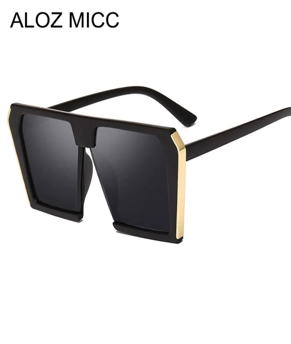 Aloz MICC Women Oversizefised Sun Sunglasses Men Men Woman 2019 Marka projektantka Moda okularów Słońca Women Vintage Shades Uv400 A0703577241