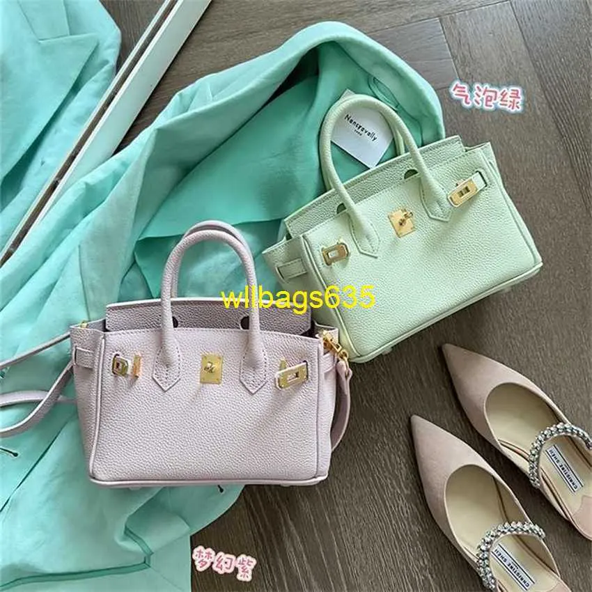 Borse tote in vera pelle Bk Habdbags Summer Fantasy Viola Bubble Green Mini Piccola fascia in platino Borsa a tracolla da donna in pelle di vacchetta con logo HB7Q9E