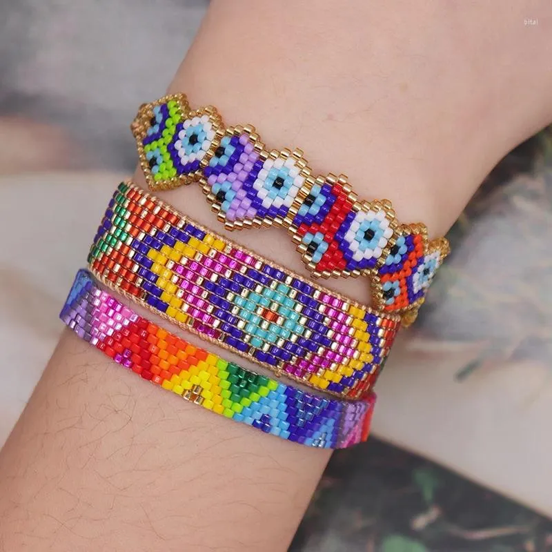 Strand ZHONGVI Boho Amitié Bracelet Couleurs Bracelets Colorés Ensemble Mexicain Tressé Tissé À La Main Pour Dames Ami Bijoux Cadeaux De Fête