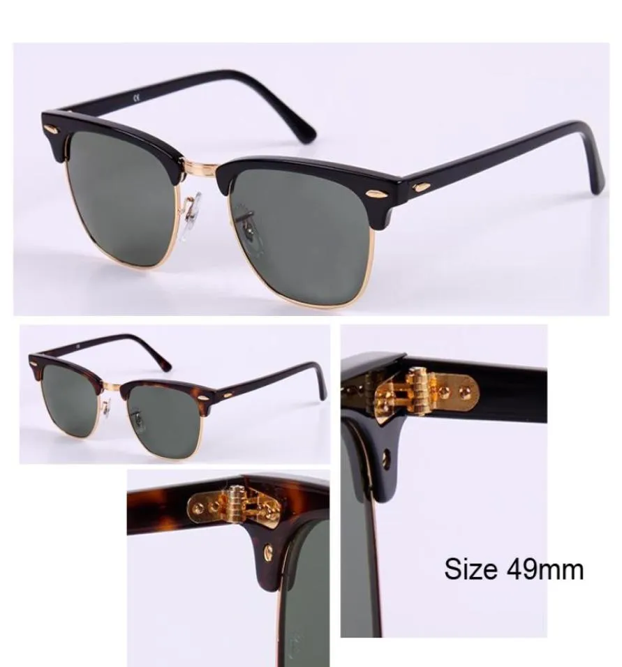 occhiali da sole club firmati stile classico di marca di alta qualità master donna uomo retrò G15 49mm 51mm occhiali da sole con lenti gafas4856201