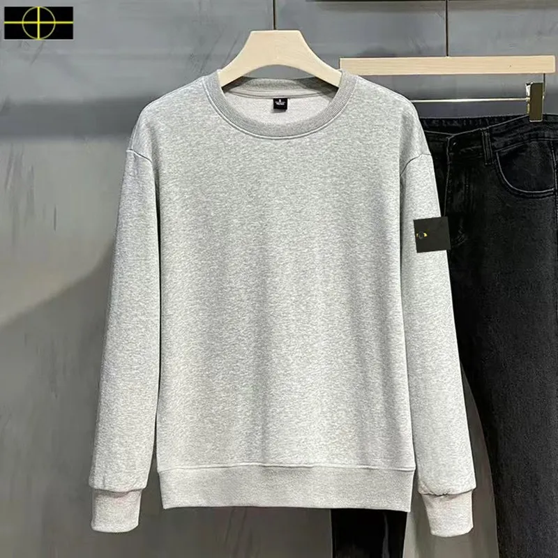 Kamienna kurtka wyspa plus płaszcz męski Męski bluzy marka bluzy swobodna pullover jesienna nowa czarna bluza damska sweter z kompasem z długim rękawem top A2