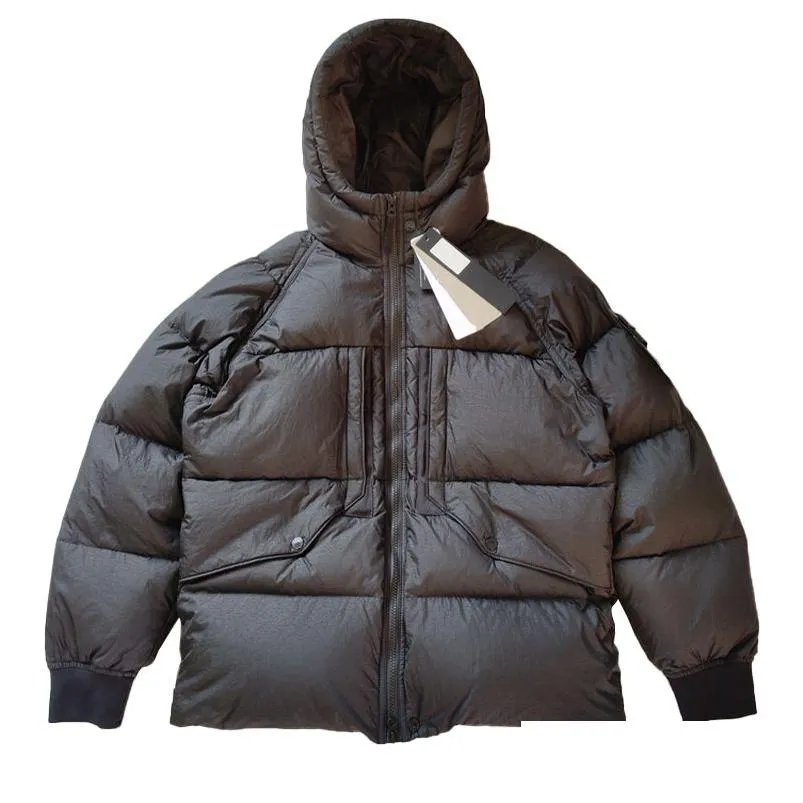 Damen Daunenparkas Topstoney Herrenmantel Verdickte Kapuzenjacke Herbst- und Wintertrend Joker Minimalistische lässige warme Jacken Outwear Ma Otjwv