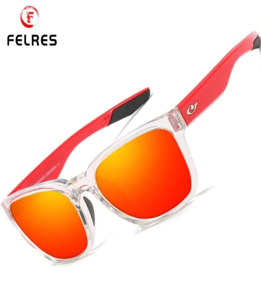 Sonnenbrille FELRES Männer Polarisierte Sport Quadratisch Im Freien Fahren Brillen Radfahren Angeln UV400 Gläser Design F80112197770