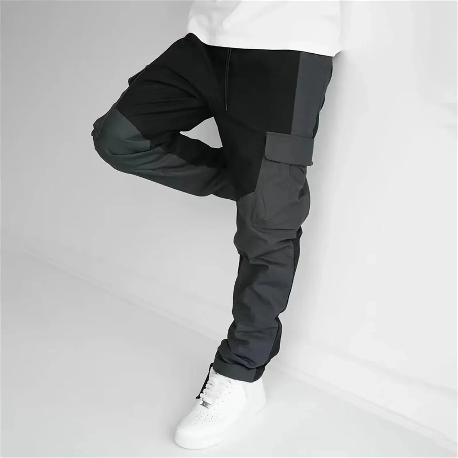 Terrain Panel Cargo Pants Mens Casual Overalls Hiking Workout Jogging SweatPants Bunny Socks Cargo Work Pants 240318