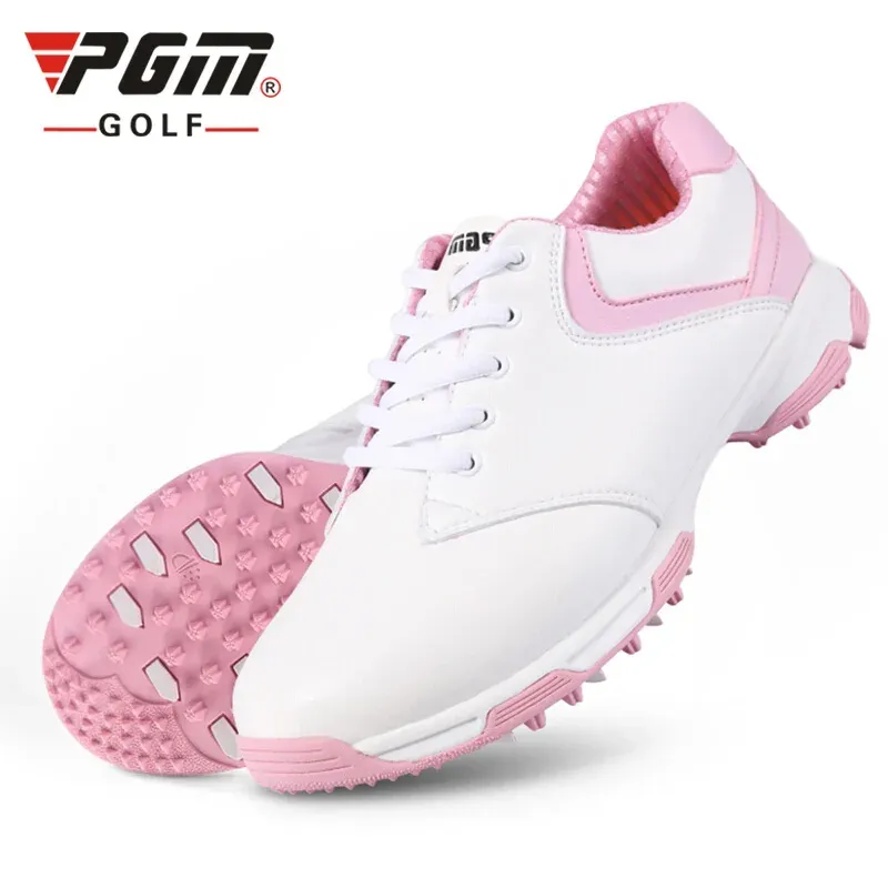 Chaussures de Golf PGM pour femmes, chaussures de sport légères, souples et imperméables en microfibre antidérapantes