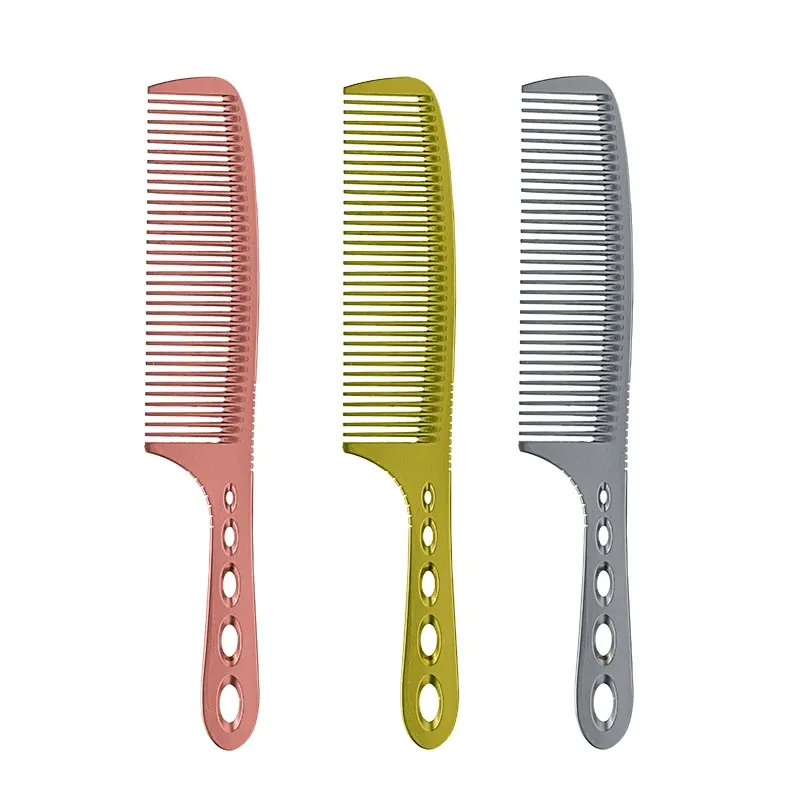 Tools Professional Titanium Hairdressing Comb Metal Hairdresser Comb Barber Shop Accessories Hair Cutting Comb Hair Styling Tools