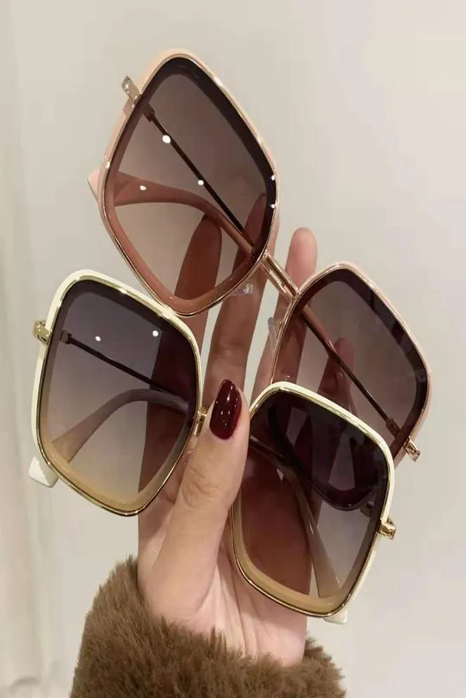 WL 2021 web celebrity sunglasses women big frame UV anti INS glasses Korea version of the man1144271