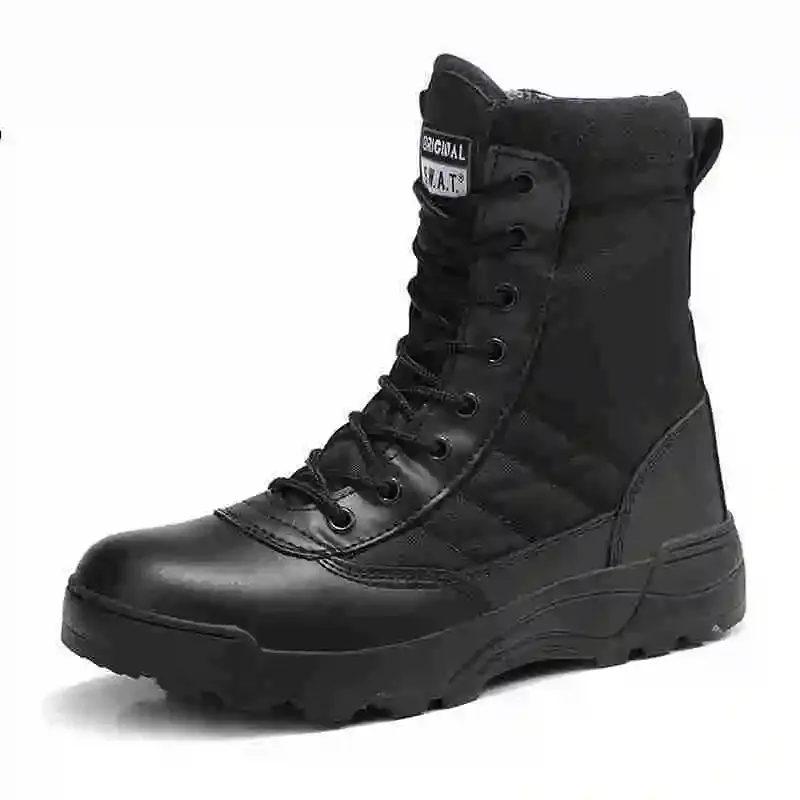 Botas Botas militares Botas de caminata masculina al aire libre Hombres de fuerza especial Táctico Combate Combate Botas de caza Hombres Botas de trabajo Botas negras