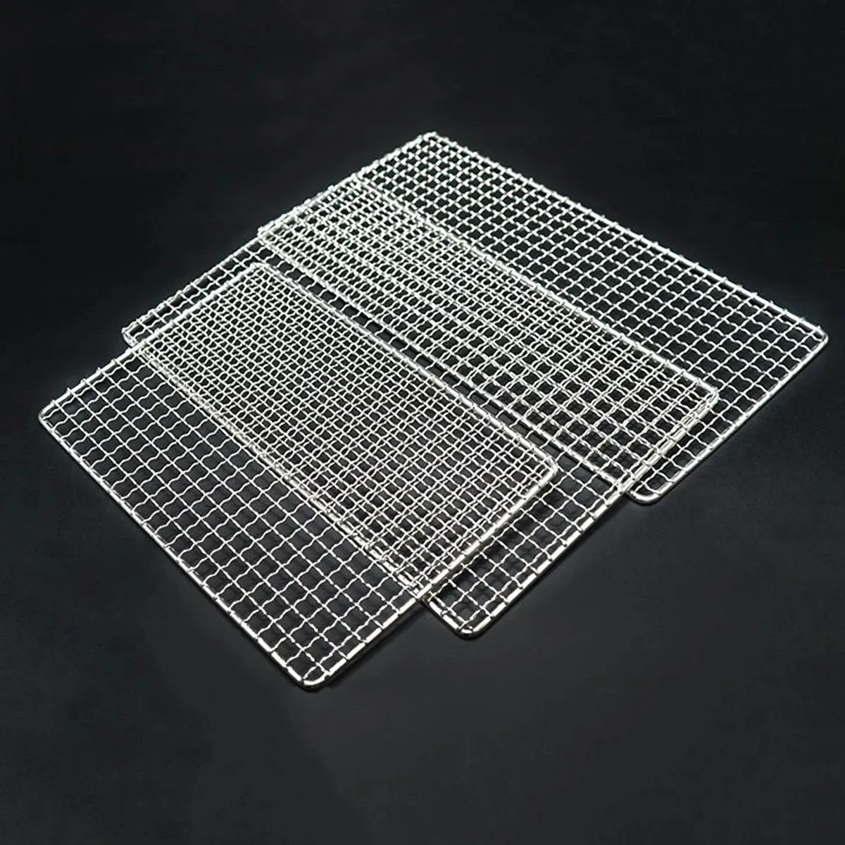 Återanvändbar BBQ Grill 304 Rostfritt stål Mesh Mats BBQ Grills GRIBS Grid Rack Cooking Baking Byte Barbecue Net Accessory 240308