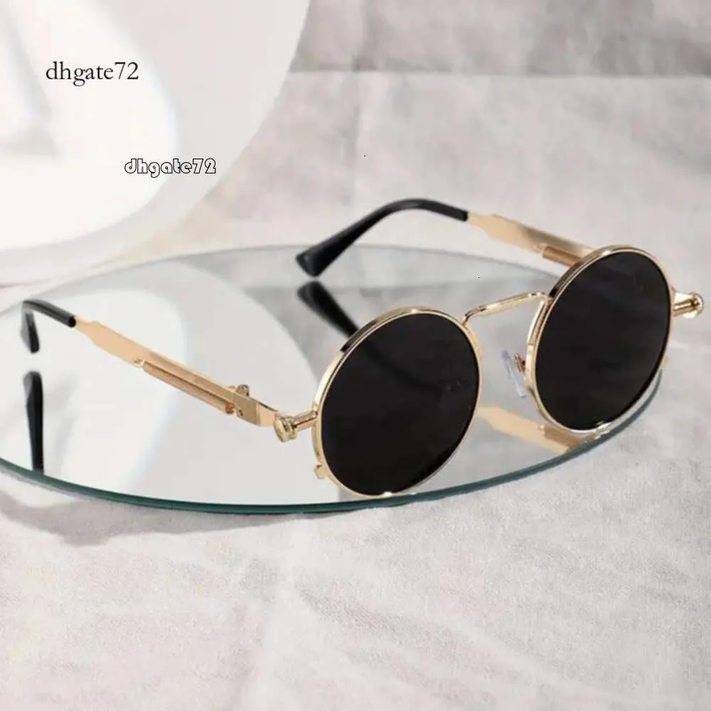 dhgate sonnenbrille männer 8478 Neue Punk Stil Männer Trendy Frühling Metall Objektiv Beine Personalisierte Frauen Reflektierende Sonnenbrille 8827