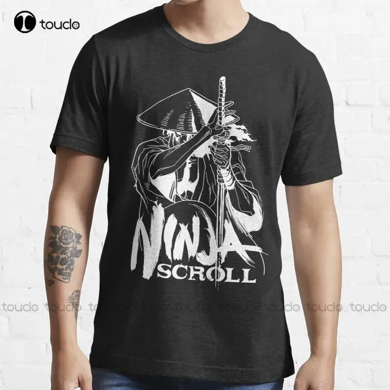 Camisetas Novo Guerreiro Ninja Ninja Scroll Jubei Kibagami Kagerov Camiseta Pirata Camisa de Algodão Camiseta S5Xl