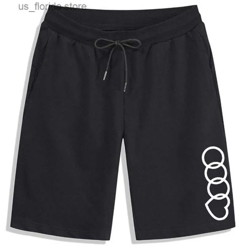 Shorts esportivos masculinos ao ar livre Jorts Casual Curto Ginásio Verão Sweatpants Novo 2024 Impressão Suave Vendas Quentes Versátil Solto Jogging Y24020