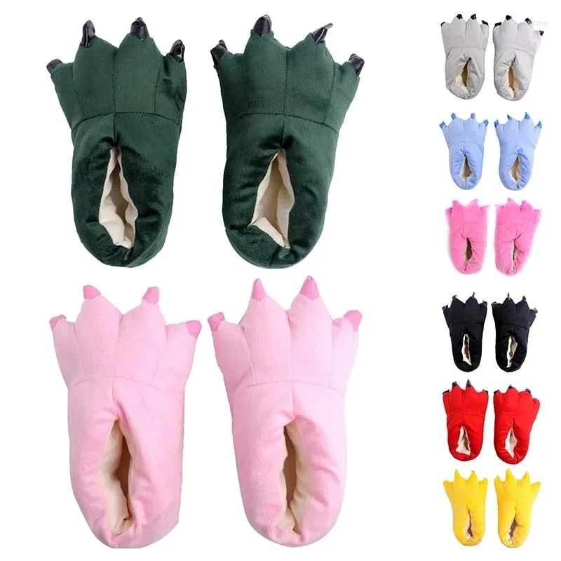 Slippers A956ZXW Animal Foot Winter Children Warm Claw Indoor Shoes Slipper Kid Boy