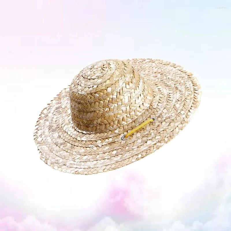 Abbigliamento per cani Pet Sombrero Pagning Cappello Modificabile Giardino Hawaii Secchio da sole per cuccioli di cagnolini Catti di cucciolo di dimensioni S