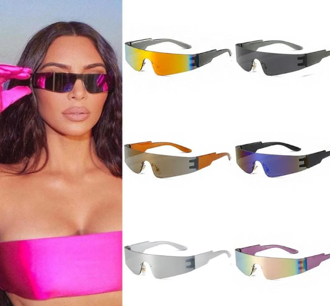 Solglasögon mode liten rektangel sommar UV400 Eyewear 2022 Est Trendy Women Men Rimless Cycling Retro Sun Glasses Shadessunglass5342713