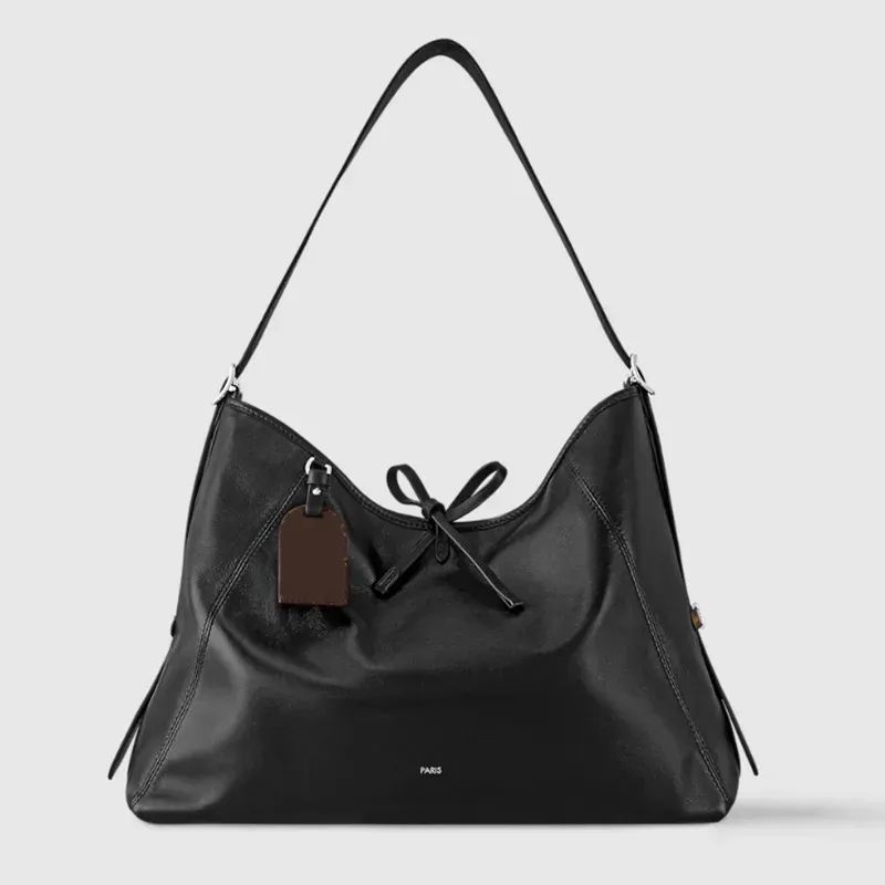 Designer Bag Classic Luxury Shoulder Tote Bag Carryall Underarm Bag läder handväskor stor kapacitet vintage hobo plånbok designer bowknot shopping resor