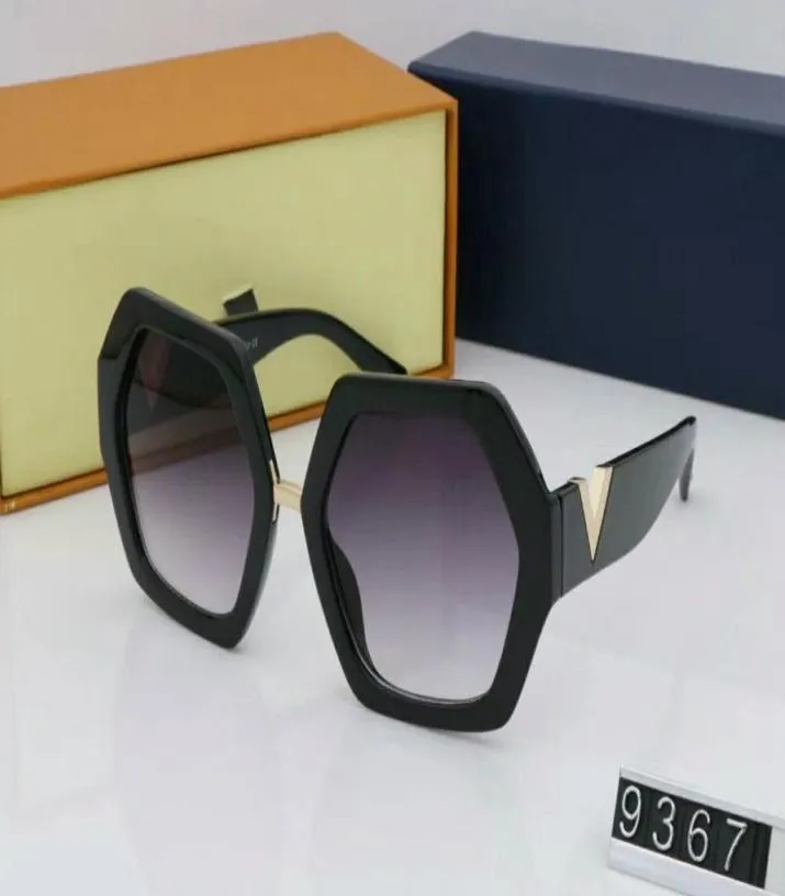 luxe Nouvelle haute qualité mode rétro designer mâle dame marque pilote lunettes de soleil cadre doré marron 62mm lentille en verre UV400 protectioni9183855