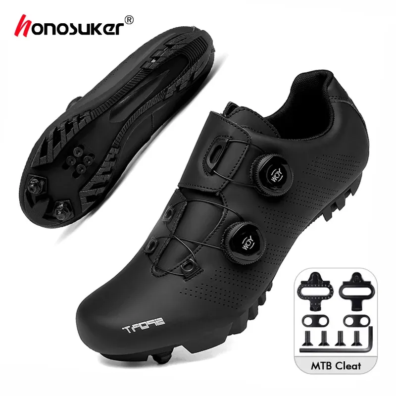 Botas 2022 Sapatos de ciclismo homens MTB Cleats Professional Road Bike Sapatos Racing Speed Sceners Women Trail Spd Mountain Bicycle Callowwear