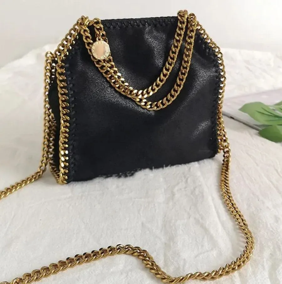 Designer Bag Stella McCartney Falabella stora kvinnor Tote Black Luxury Shopping Chain Bags Wallet Messenger läderhandväskor axelkvalitet Purses Crossbody