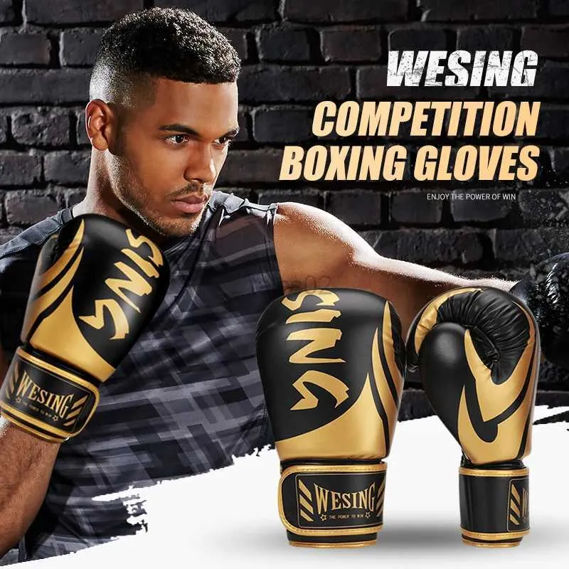 Protective Gear WESING boxing gloves Pink Boxing Gloves fight MMA Gloves Martial Arts competition training mitts punch mitts yq240318