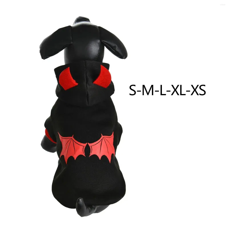 Costumes de chat, sweat à capuche pour chien, Style diable, chiot pour chiens de taille moyenne et grande, décoration de fête Cosplay de vacances