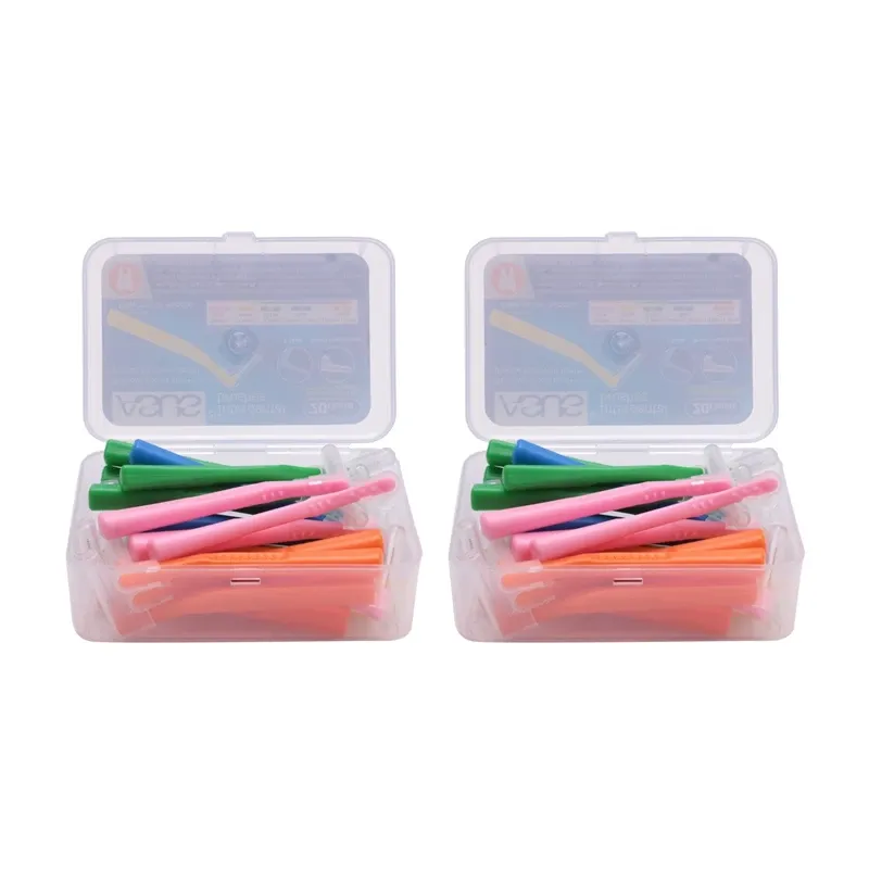 Heads ASUS 2X L Shape PushPull Interdental Brush 20Pcs/Box Oral Care Teeth Whitening Tooth Pick Toothpick Toothbrush Mixing