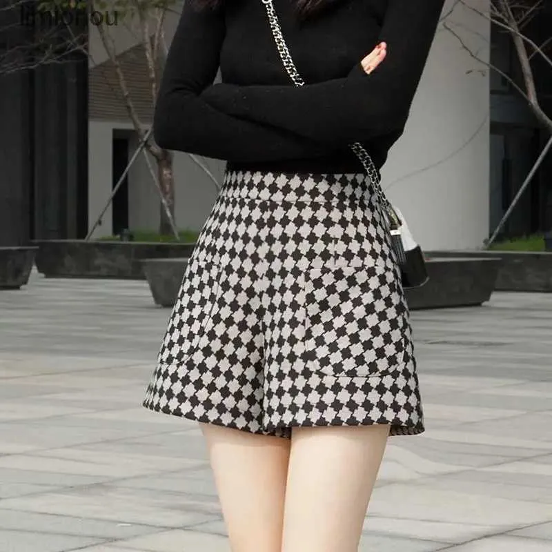 女子ショーツレディース服新しいスリムな韓国ファッションオフィスレディシンプル秋の薄いビンテージ印刷パッチワークポケットハイウエストショートSHSC243128