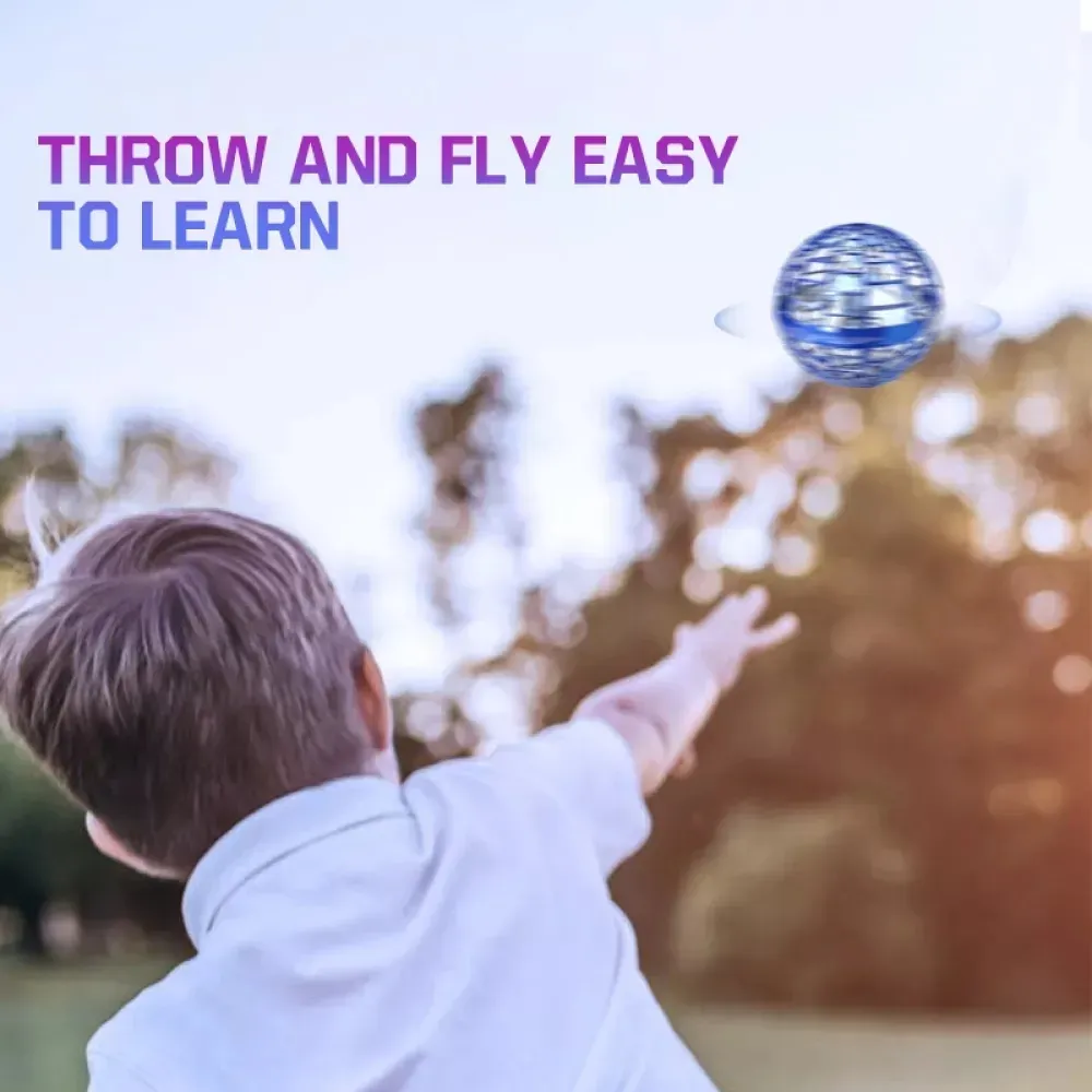 Flynova Pro Bumerang fliegender Spinnerball mit endlosen Tricks, fliegendes Spielzeug, handbetriebene Mini-Drohnen, Geschenk für Erwachsene und Kinder