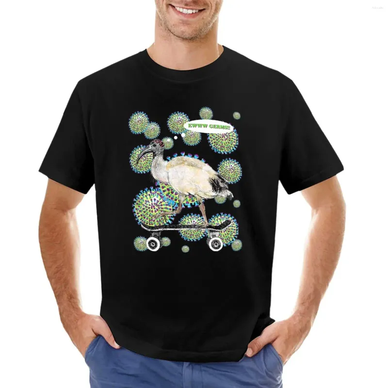 Débardeurs pour hommes EWWWW GERMS -Skateboarding Ibis - AKA Bin Chicken T-shirt Vintage Vêtements Blouse T-shirts drôles pour hommes