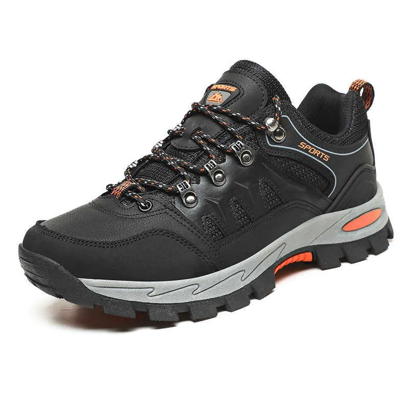 HBP Non-Brand Hot selling low top outdoor hiking shoes comfortable climbing and walking men and womens large size