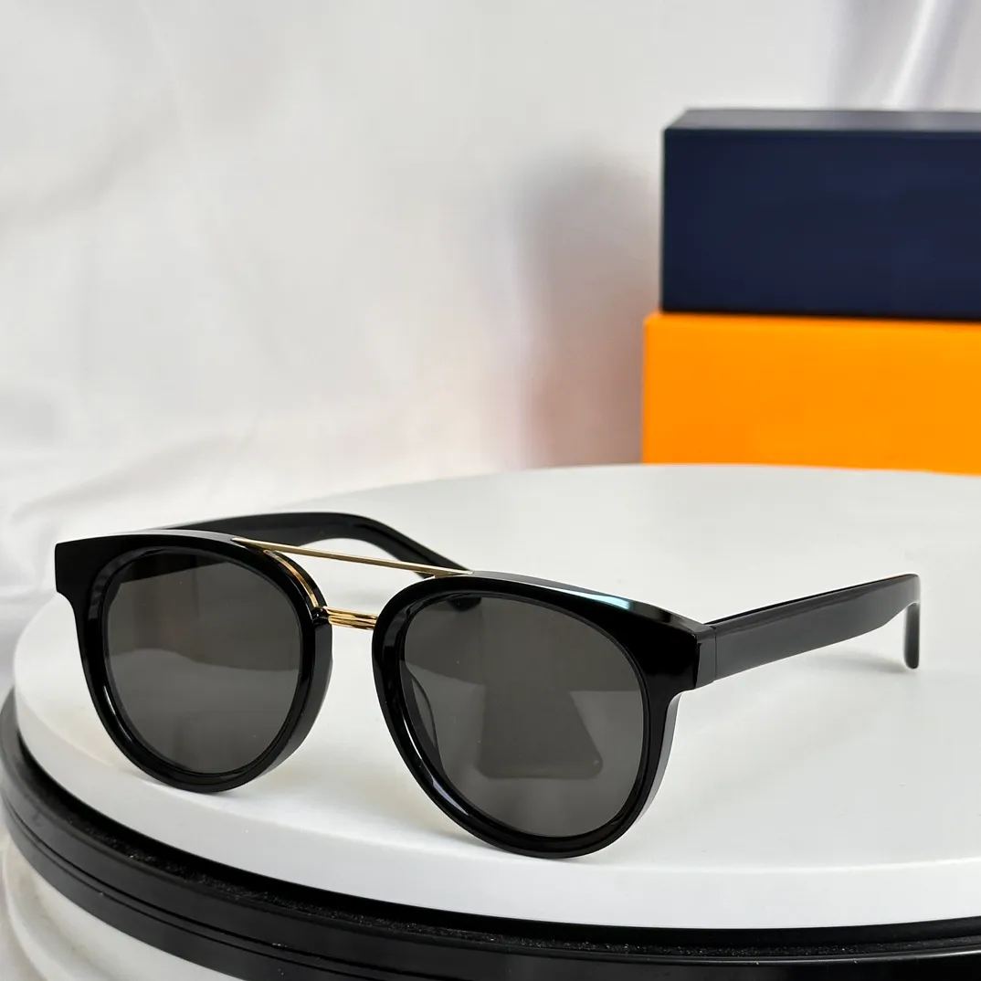 파일럿 라운드 선글라스 부시 대상 금 검은/검은 연기 남성 여름 음영 Sunnies Lunettes de Soleil Glasses Occhiali da Sole UV400 안경