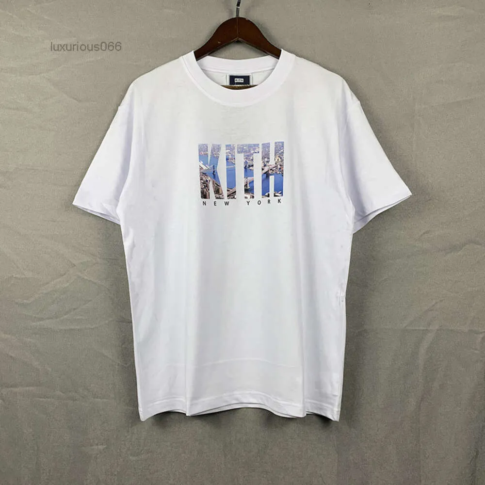 Broderie Kith T-shirt surdimensionné hommes femmes York T-shirt de haute qualité décontracté t-shirts d'été Q9