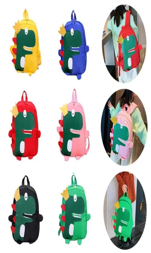 Fashion Kids Rugzak Kinderen Dinosaurus Schooltas Meisjes Leuke Cartoon Knapzak Waterdichte Dual Schoudertassen285Z4782763