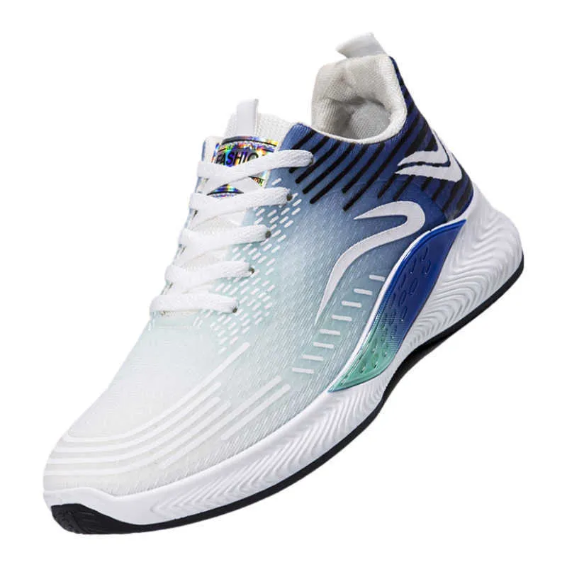 HBP icke-varumärke Nytt is Silk Mesh Walking Shoes Breattable Casual Sports Shoes Super Soft and Ultral Light Youth Chunky Casual Running Shoes