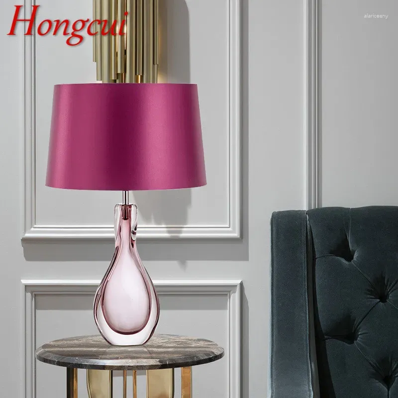Lampes de table hongcui nordique lampe à glaçage moderne art à la mode iiving chambre coucher el led personnalité originalité de bureau