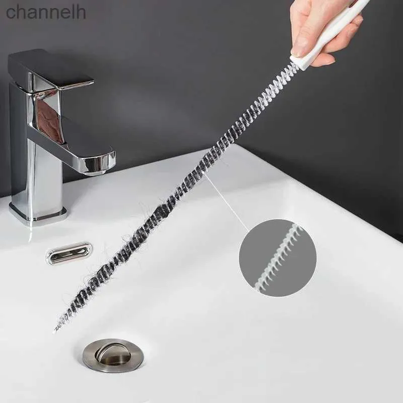 Other Household Cleaning Tools Accessories Pipe Drain SnakeSewer Pipeline Hook Clog Remover for Kitchen 240317