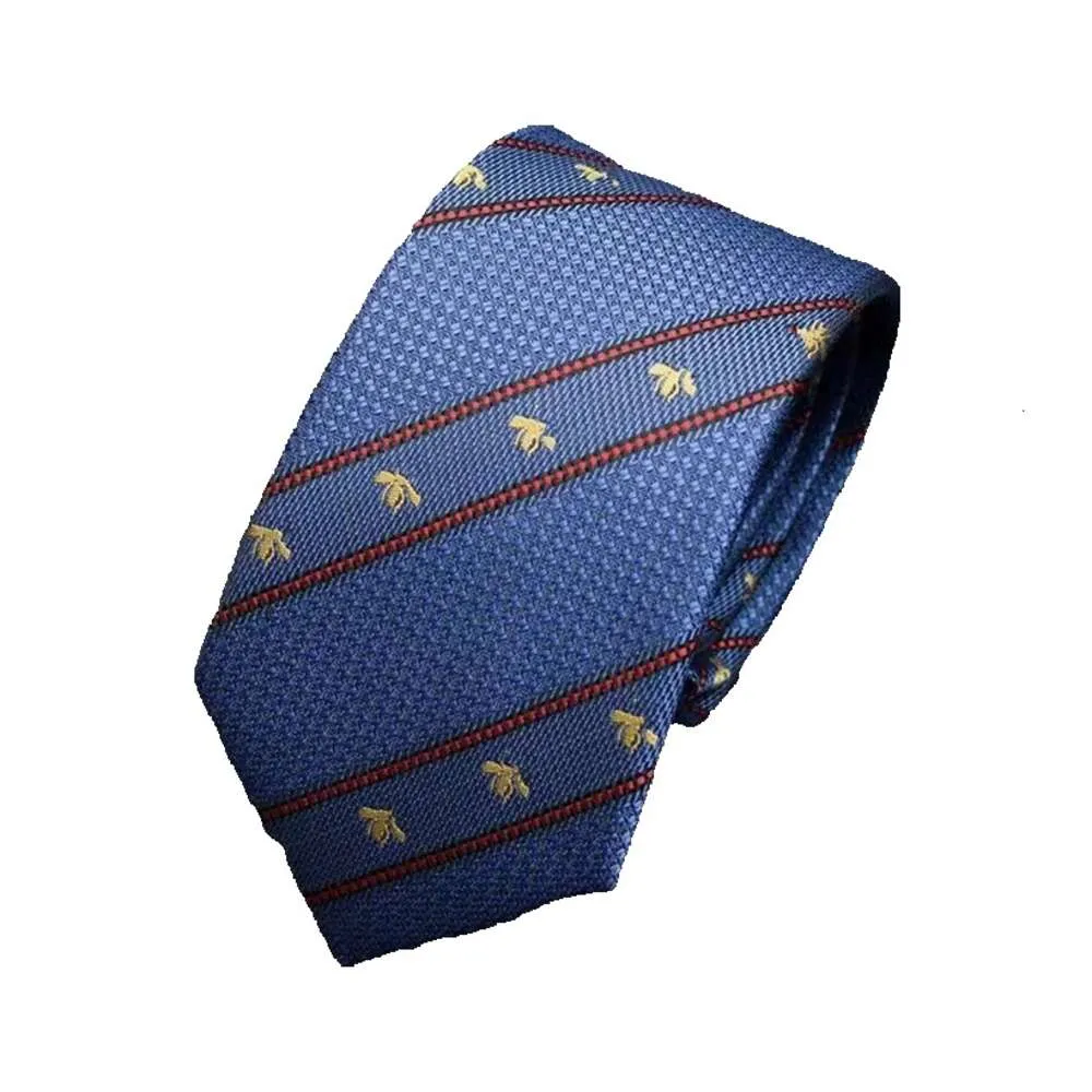 Ny stil 2023 modemärke slipsar 100% Silk Jacquard Classic Woven Handmade slips för män Bröllop Casual and Business Neck Tie 663 GG