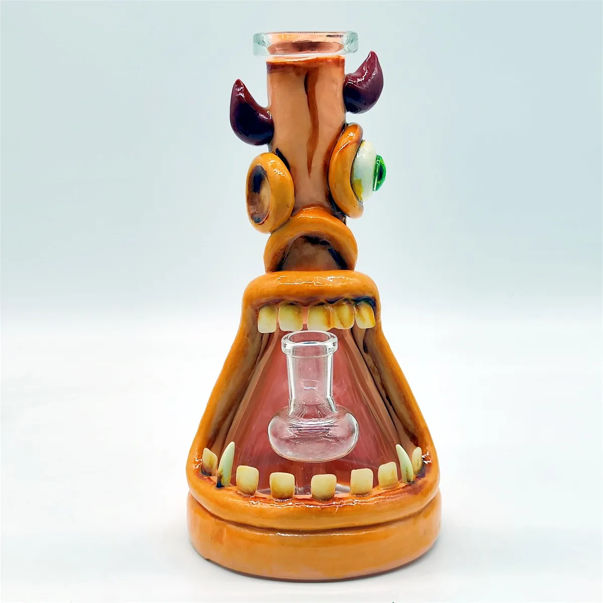 2024 Heady Bong Vidro 20cm 8 Polegada 3D Monstro Variedade Tipo Cachimbo de Água Bong Bongos De Vidro 14mm Tigela Armazém Local