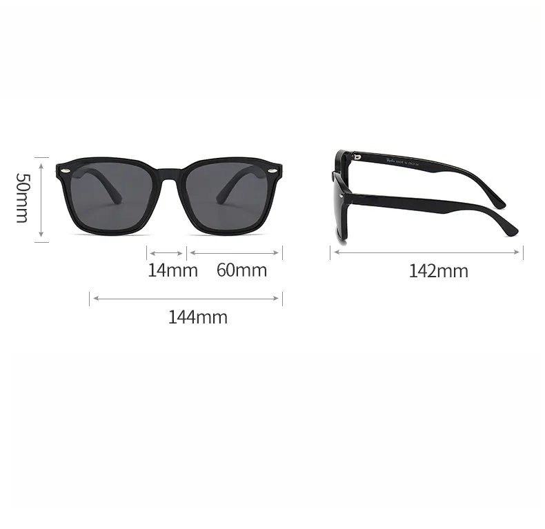 New RaB polarized sunglasses 8377 fashion casual men and women travel driving sunglasses 5377 with original box