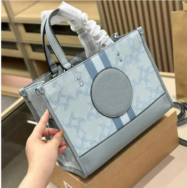 Womens Field Co Cah Pochette Sac de créateur 10A Sacoche Dempsey Shop Le sac fourre-tout Luxurys Sac à main Toile Sac à bandoulière Mens Denim Stripe Embrayage en cuir Sacs à bandoulière